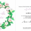 Save the Date card Flower Wreath - Image 2